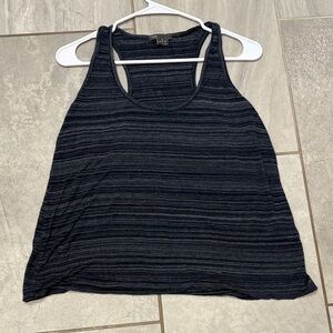 Vince navy Blue Striped Women's Tank racerback Top medium